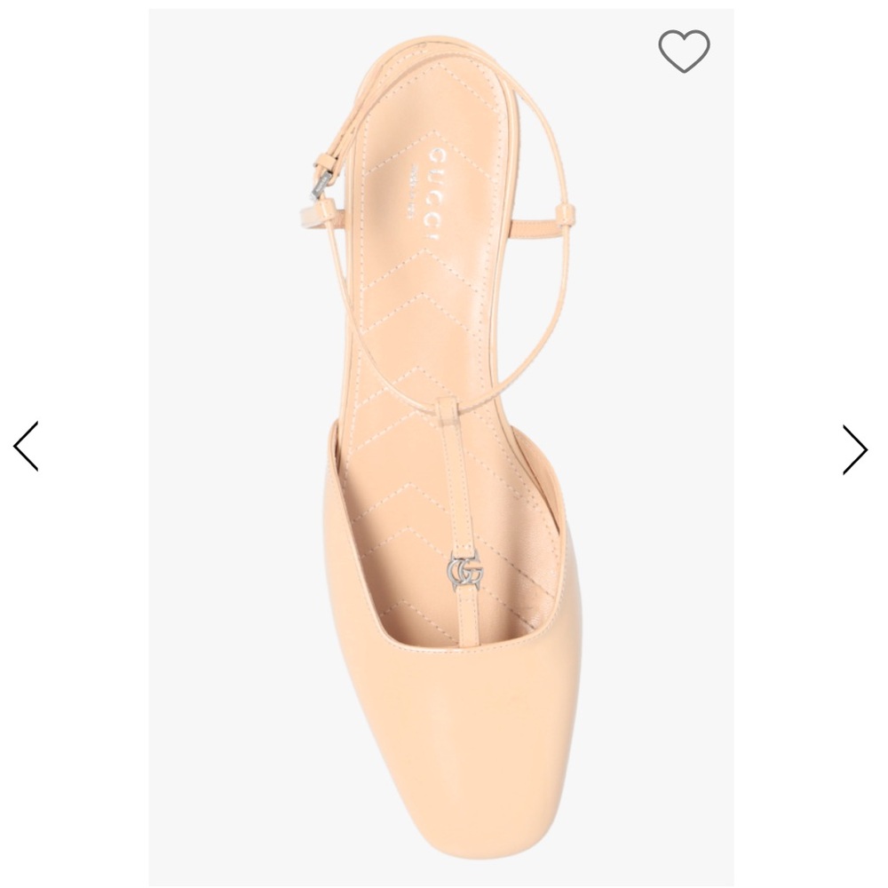 Gucci double G leather ballet flats